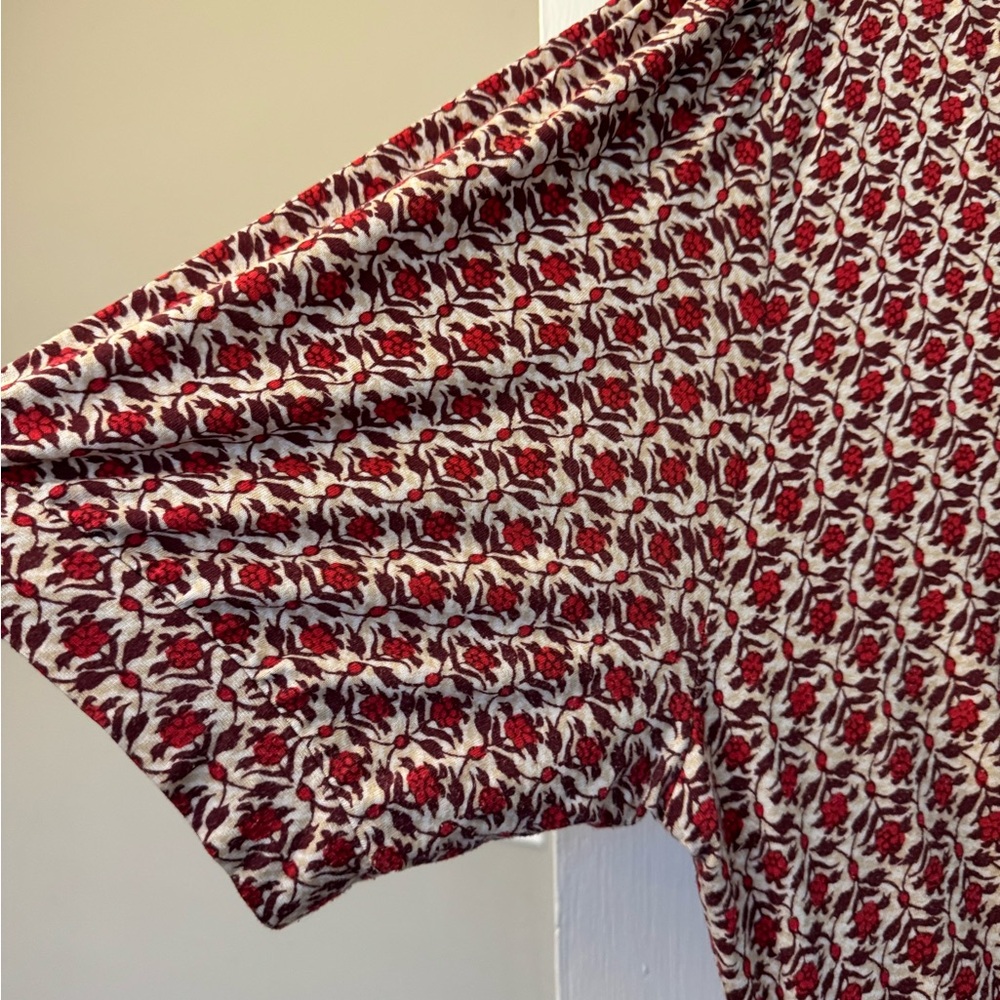 Max Studio 2x Floral Red Maxi Dress - Picture 2 of 4